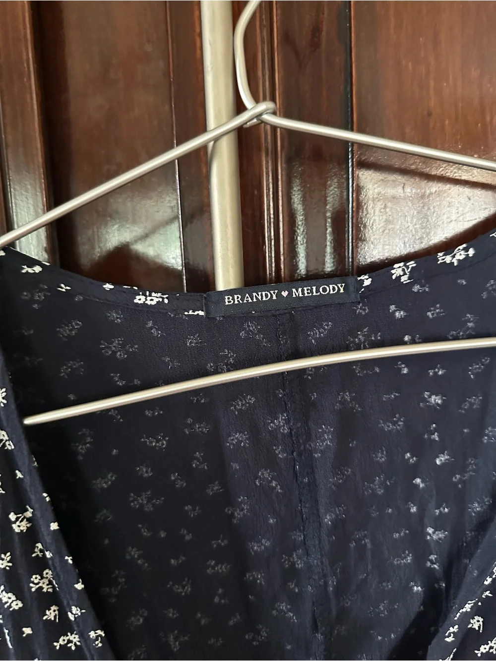Brandy Melville Inspired Floral Wrap Dress - Picture 3 of 5